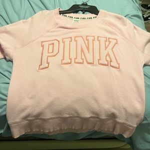 pink Victoria secret crew neck